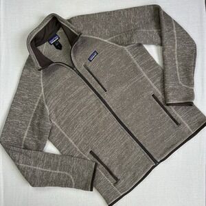 Patagonia Better Sweater Full Zip Pullover Men Large Brown Tan Gorpcore Preppy